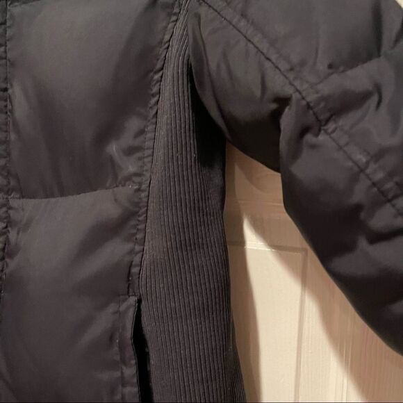Vintage GAP 1990’s Black Quilted Zip Up Down Feather Puffer Warm Jacket Sz XS - Picture 5 of 10